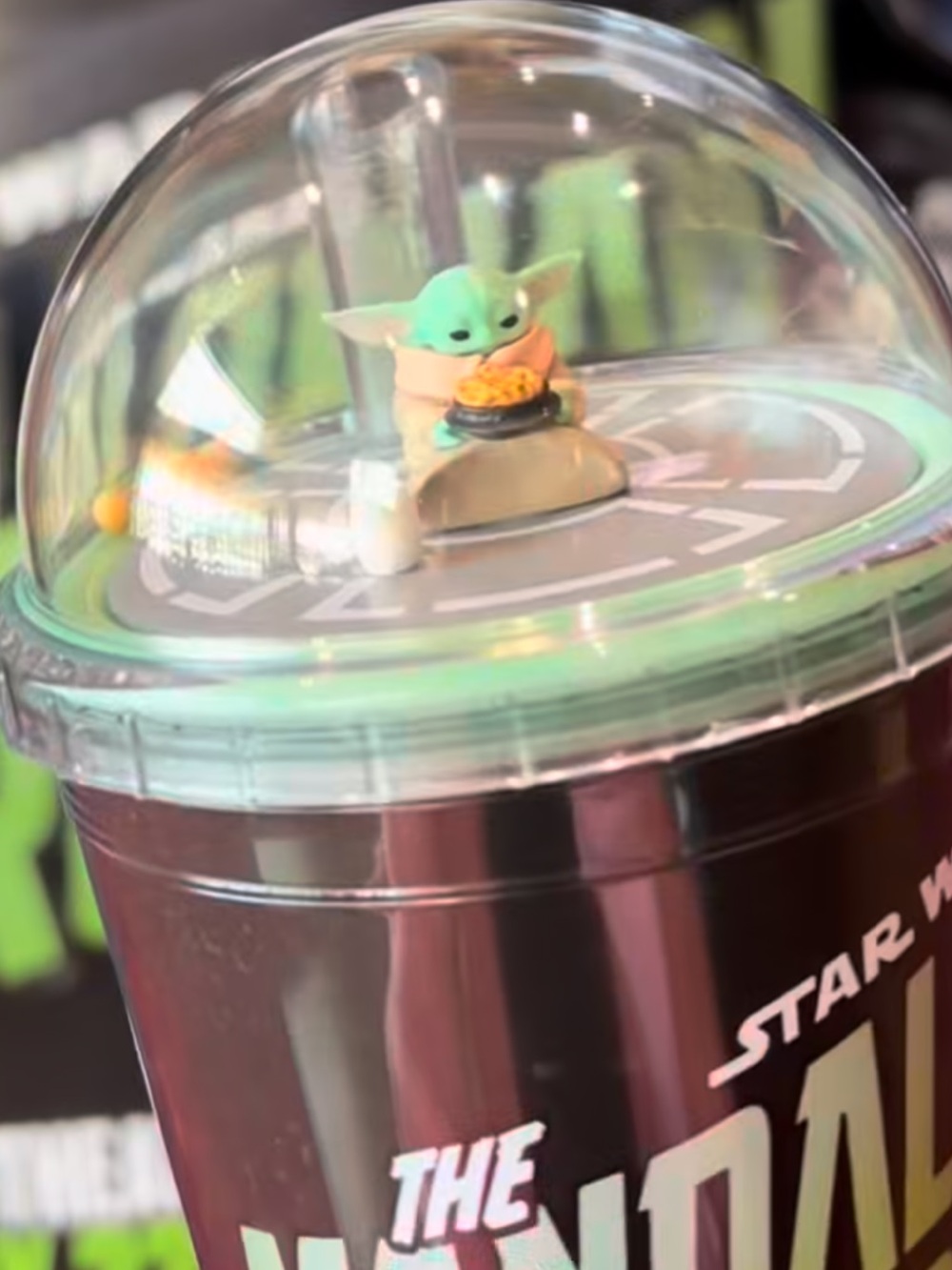 Star Wars Mandalorian & Grogu Dome Tumbler w Straw-Cinemark Exclusive NWT! - Picture 5 of 13